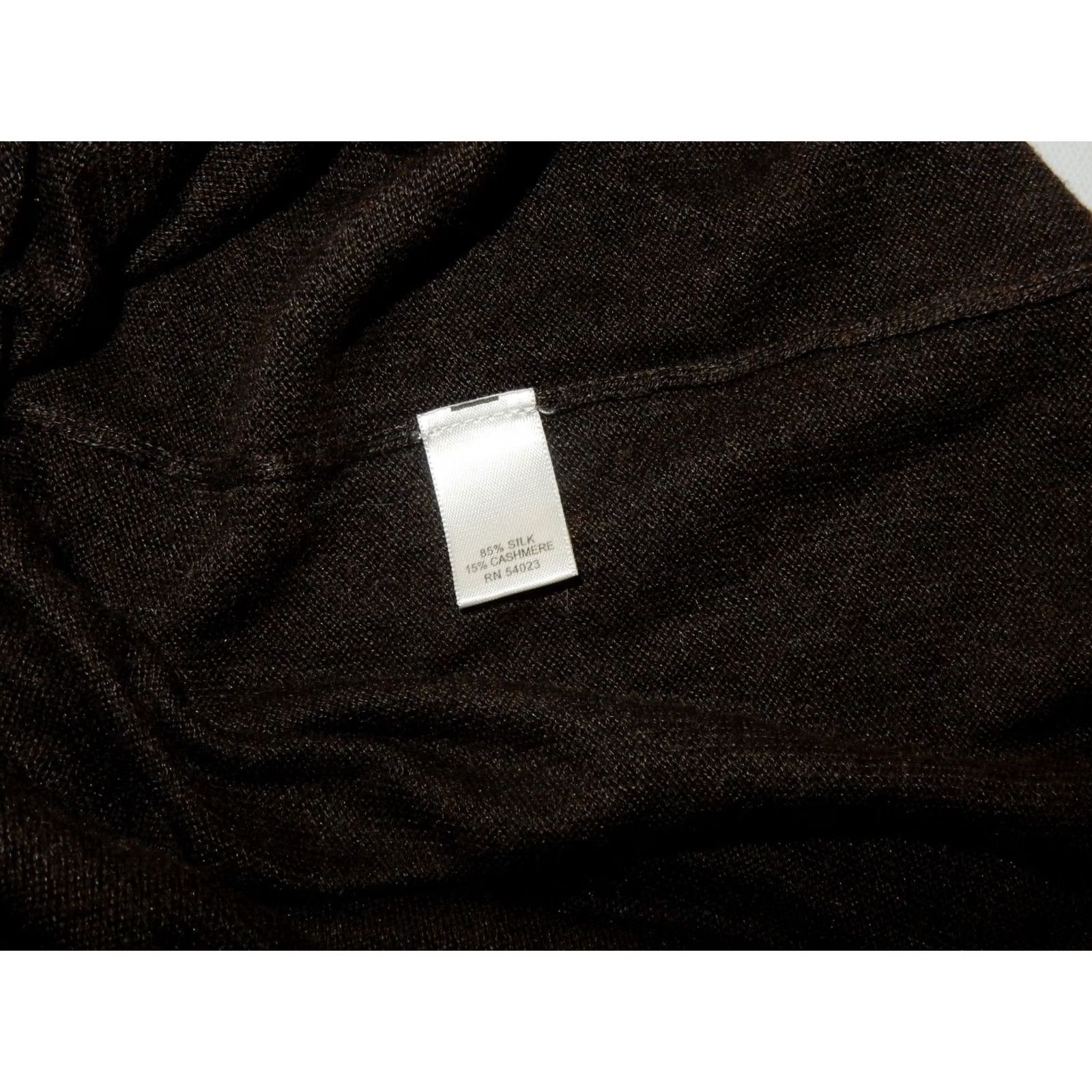 Banana Republic Banana Republic Sweater Men's Silk&Cashmere Blend XL Pullover Brown Solid Neat 2009s Size US XL / EU 56 / 4 - 4 Thumbnail