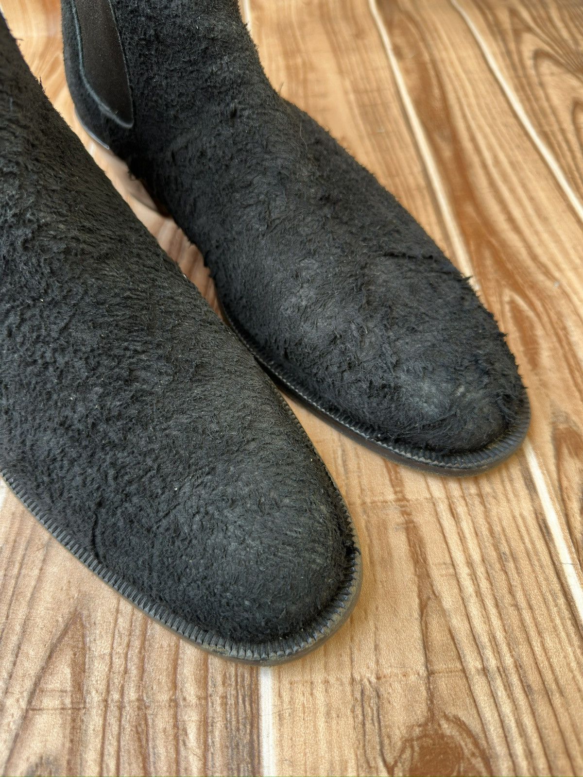 Helmut Lang Helmut Lang 2000’s Cuban Heel Boots in Roughed out Suede Size US 8.5 / EU 41-42 - 13 Thumbnail