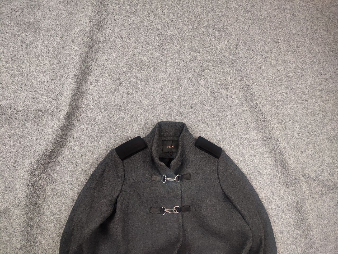 Maje Maje Peacoat Loose-fitting coat textured wool blend Jacket Size M / US 6-8 / IT 42-44 - 1 Thumbnail