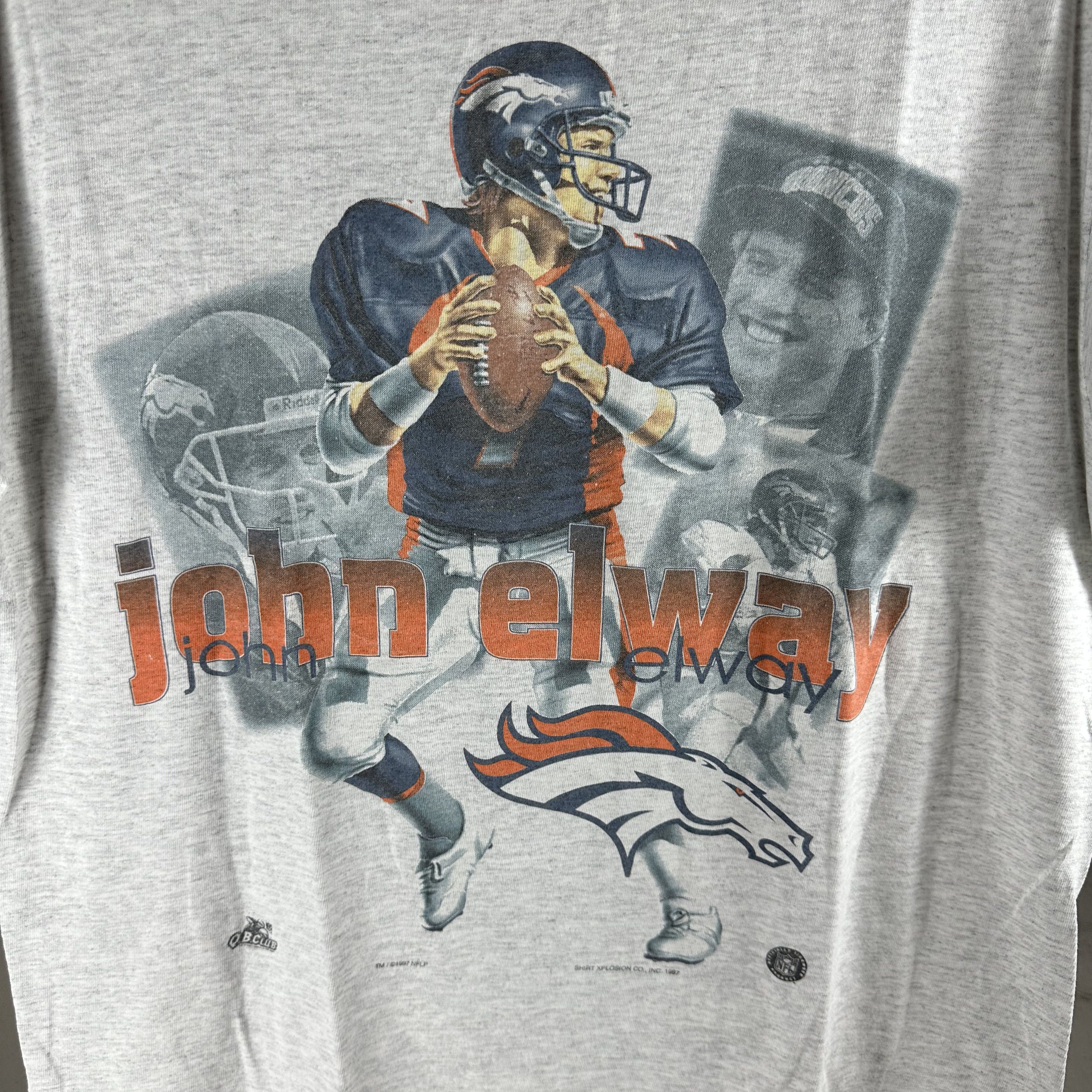 Vintage Vintage 1997 John Elway Denver Broncos NFL Graphic T-Shirt Size US L / EU 52-54 / 3 - 2 Thumbnail