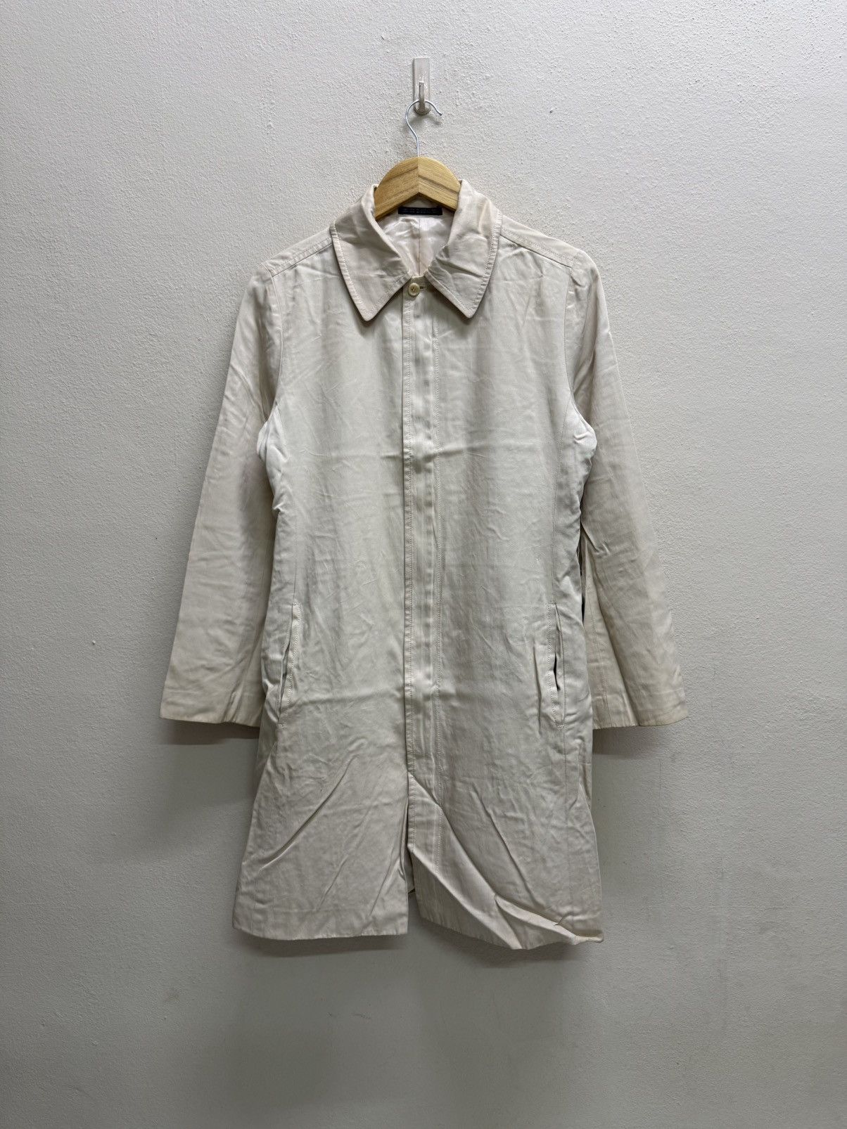 Vintage Ined composition see attached label Trenche Coat Long Jacket Size S / US 4 / IT 40 - 23 Thumbnail
