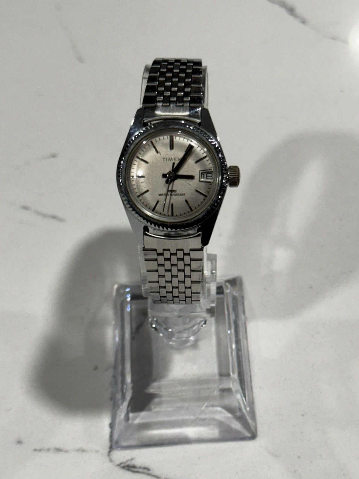 Timex Manual wind Timex w/ fluted bezel & stainless steel bracelet Size ONE SIZE - 9 Thumbnail