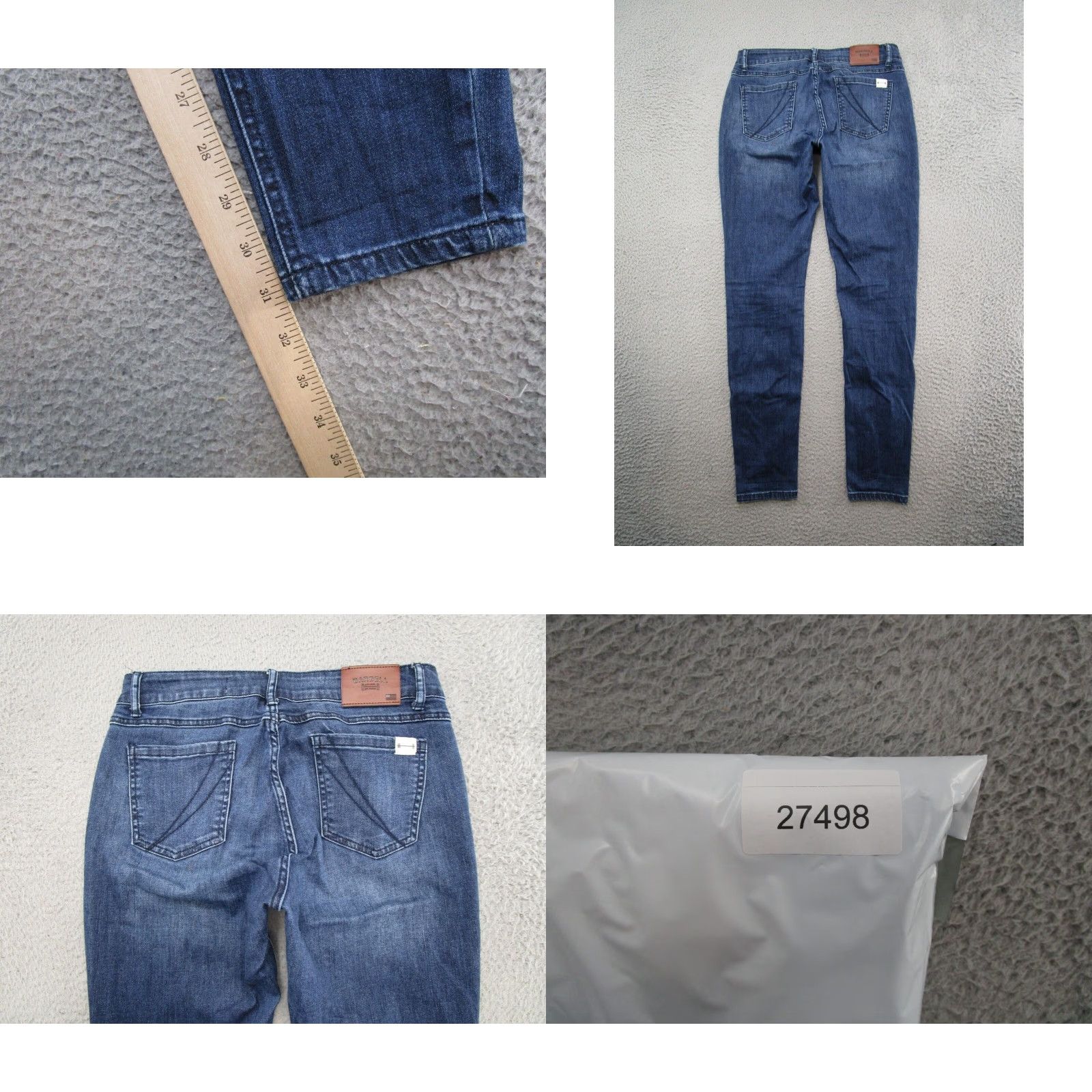 Vintage Barbell Jeans Men’s Blue Medium Wash Denim Skinny Stretch Jeans SZ 38x31 Size US 28 / EU 44 - 9 Thumbnail
