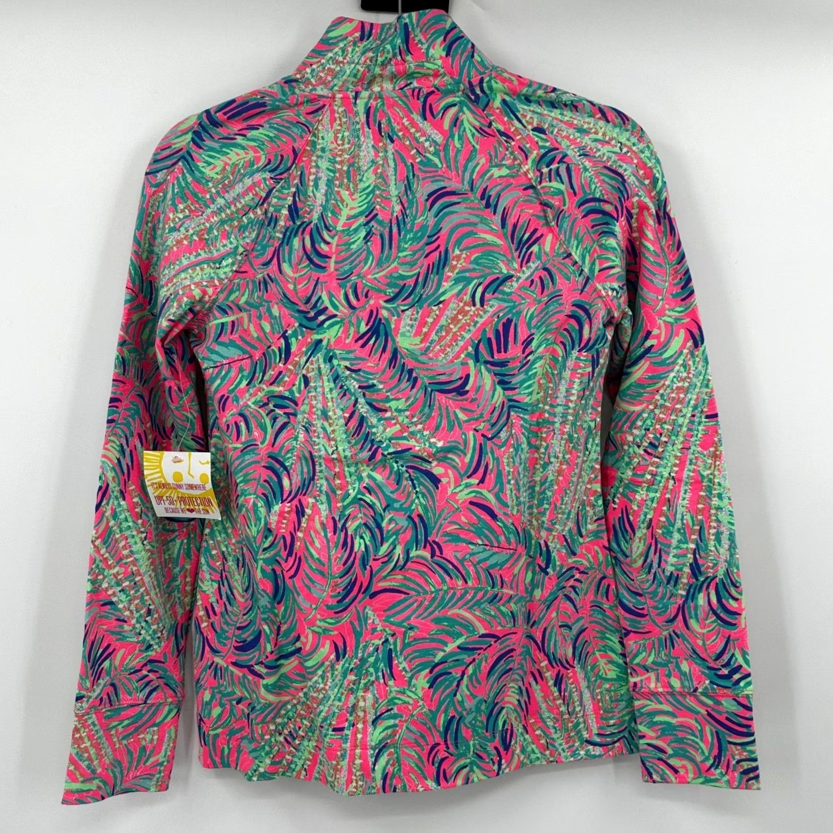 Lilly Pulitzer VINTAGE Lilly Pulitzer UPF 50 Skipper Pullover Top Pink Sunrise Lagoon Palm Leaf XXS Size XXS / US 00 / IT 34 - 6 Thumbnail