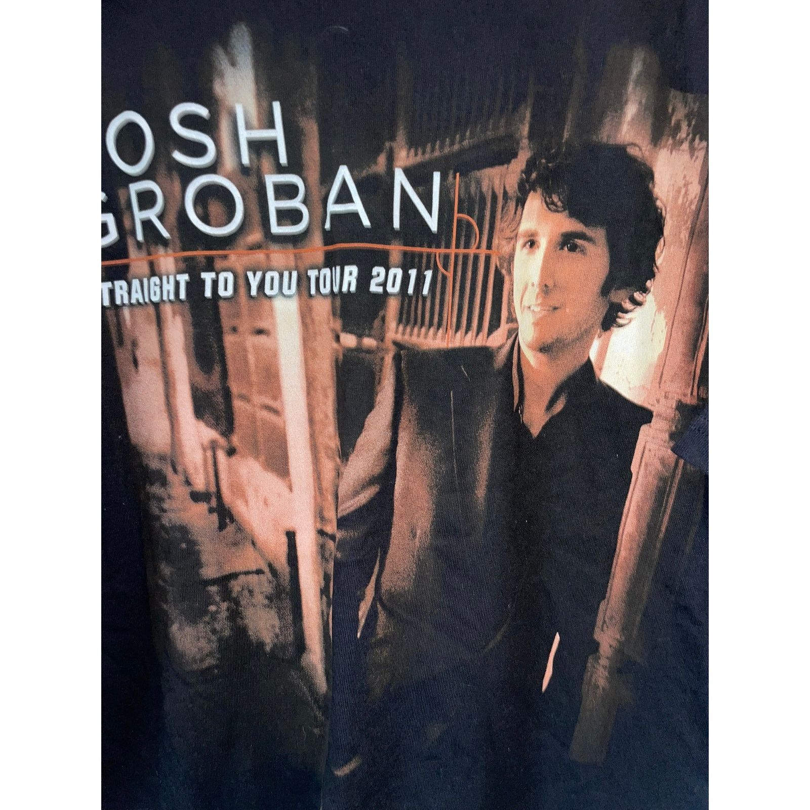 Anvil Josh Groban Shirt Straight To You Tour Concert Black 2011 Xl Size US XL / EU 56 / 4 - 4 Thumbnail