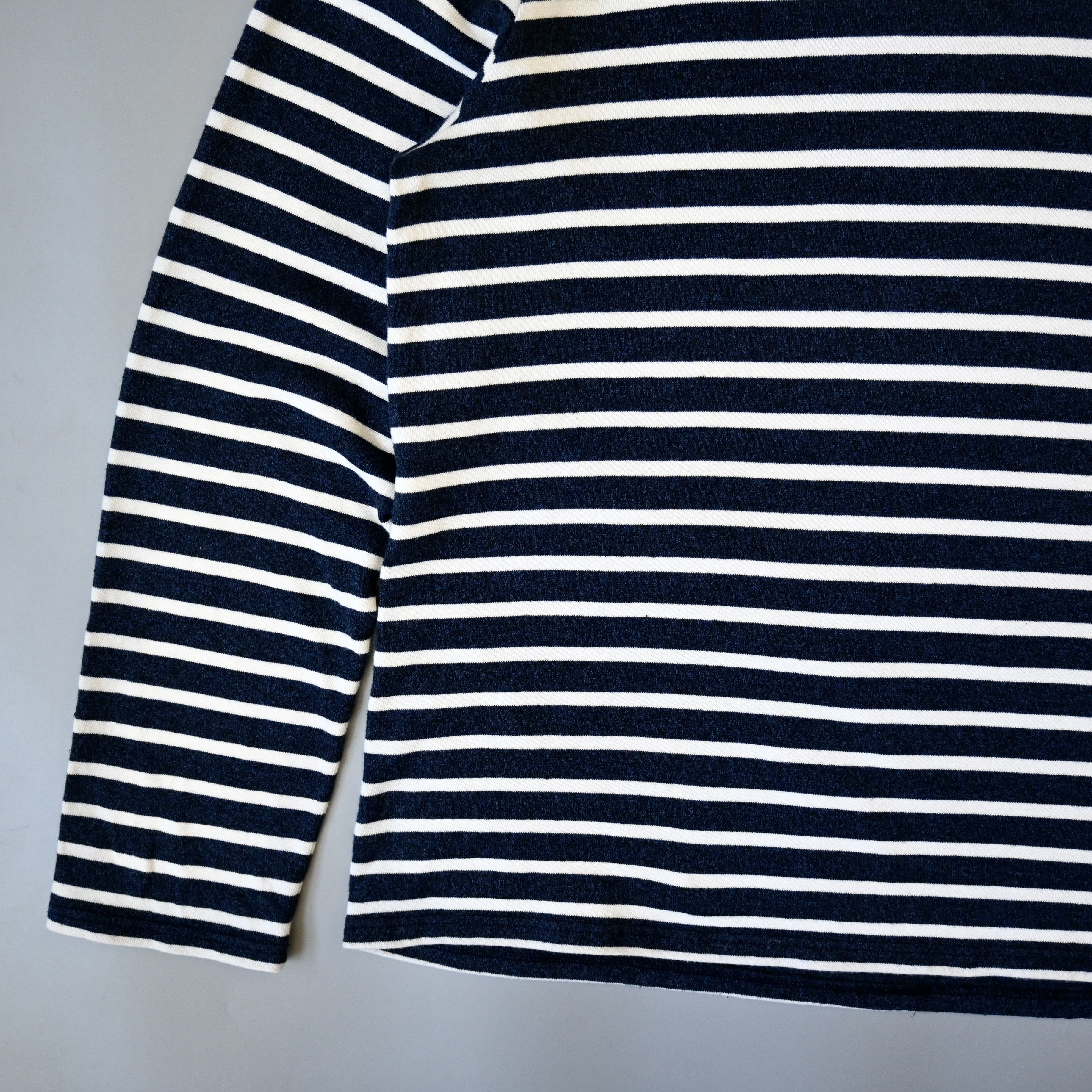 Saint James SAINT JAMES 50/50 cotton linen ringer neck striped t-shirt Size US L / EU 52-54 / 3 - 7 Thumbnail