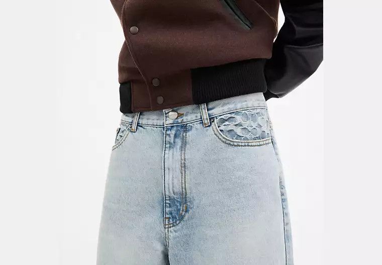 Coach Baggy Denim Jeans In Organic Cotton Size US 34 / EU 50 - 2 Thumbnail