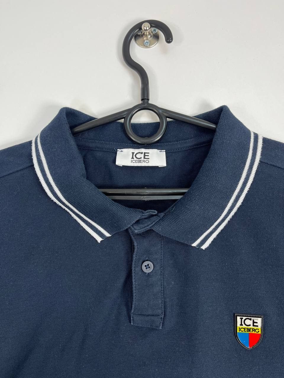 Other Ice Iceberg Polo Shirt Mens Short Sleeve Blue Size XXL Size US XXL / EU 58 / 5 - 2 Thumbnail