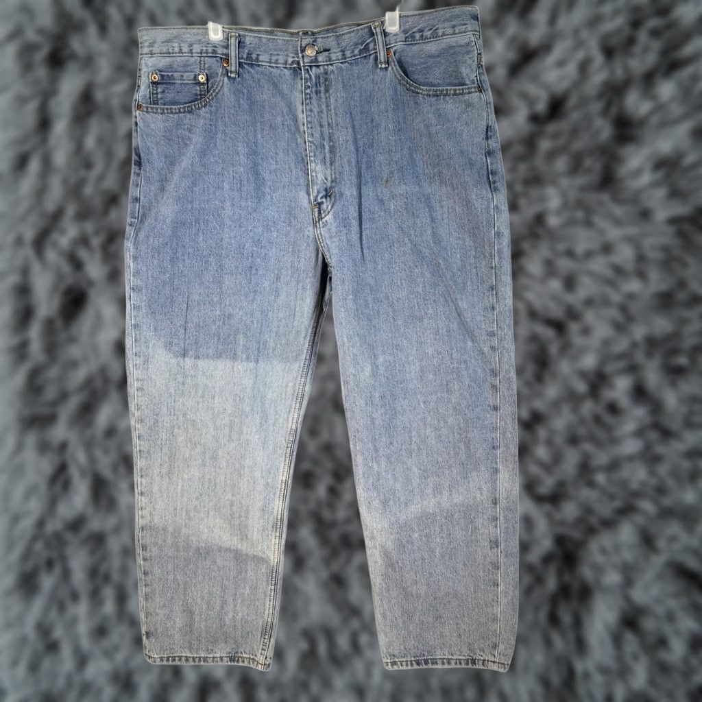 Levi's VINTAGE Levi's 550 Jeans Mens 42x29 Relaxed Fit Tapered Leg Denim Pants Blue XS 550 Retro Mens Regular Jeans Size US 42 / EU 58 - 1 Thumbnail