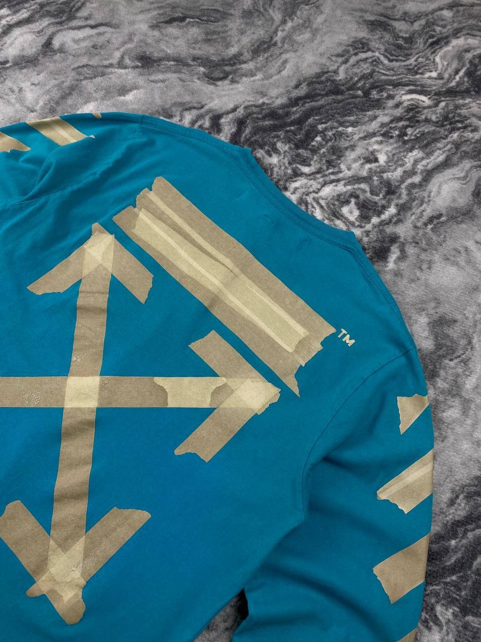 Off-White Off-White Tape Arrows Long Sleeve Big Logo Men Size XL Blue Size US XL / EU 56 / 4 - 3 Thumbnail