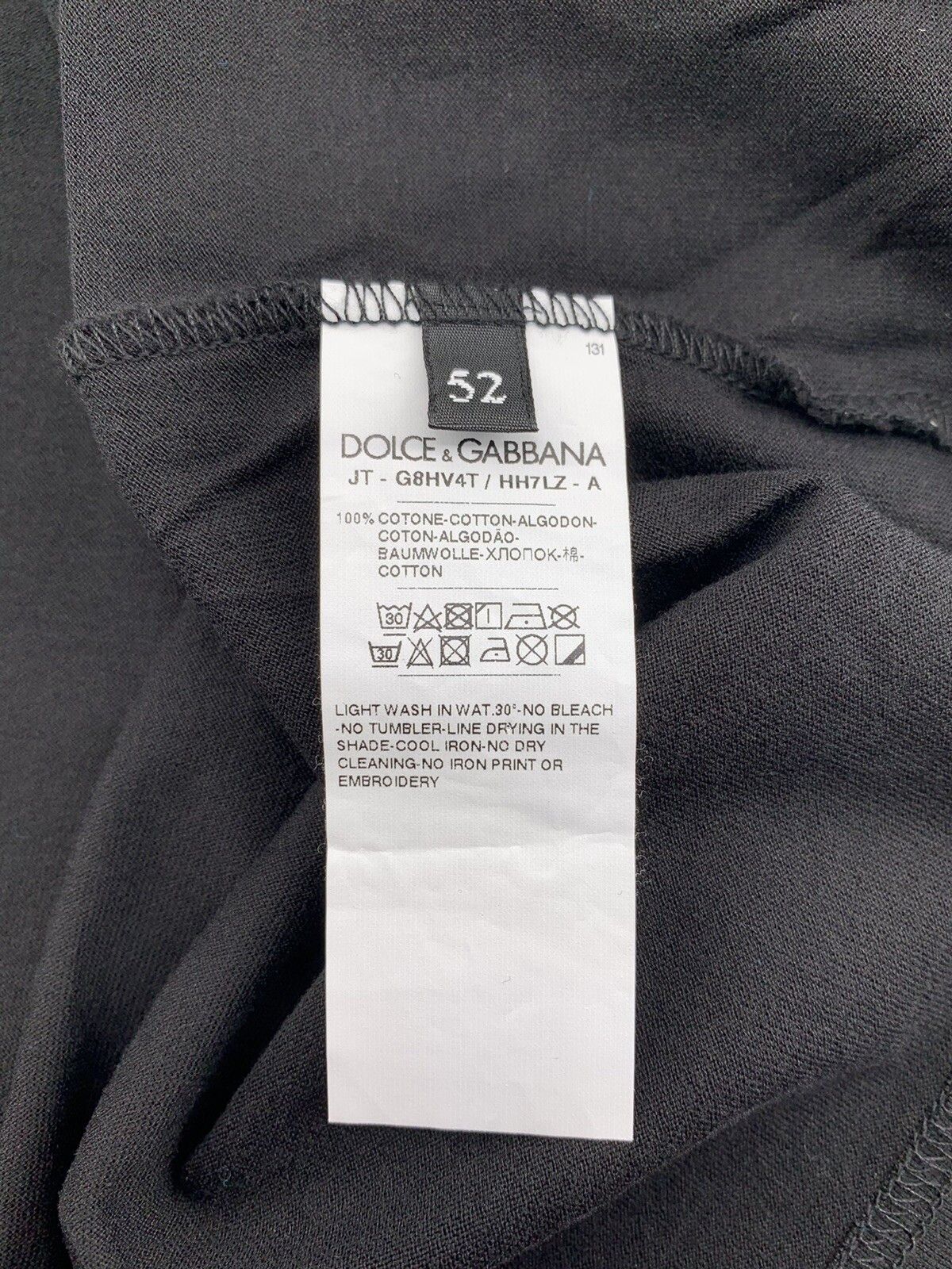 Dolce & Gabbana New Dolce & Gabbana T-Shirt Men's Size-52-L Size US L / EU 52-54 / 3 - 4 Thumbnail