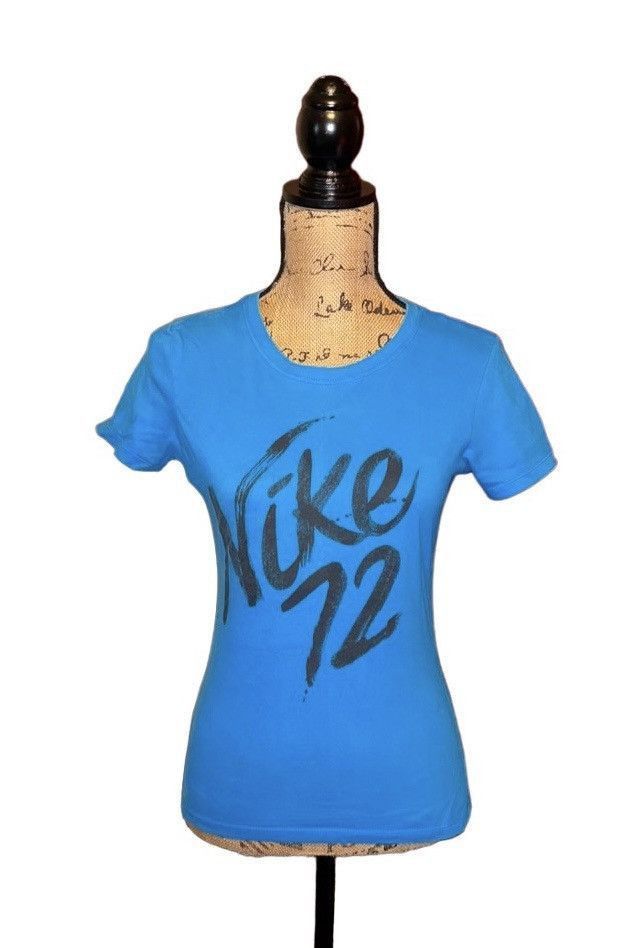 Nike Womens Nike blue slim t-shirt size S Size S / US 4 / IT 40 - 1 Thumbnail