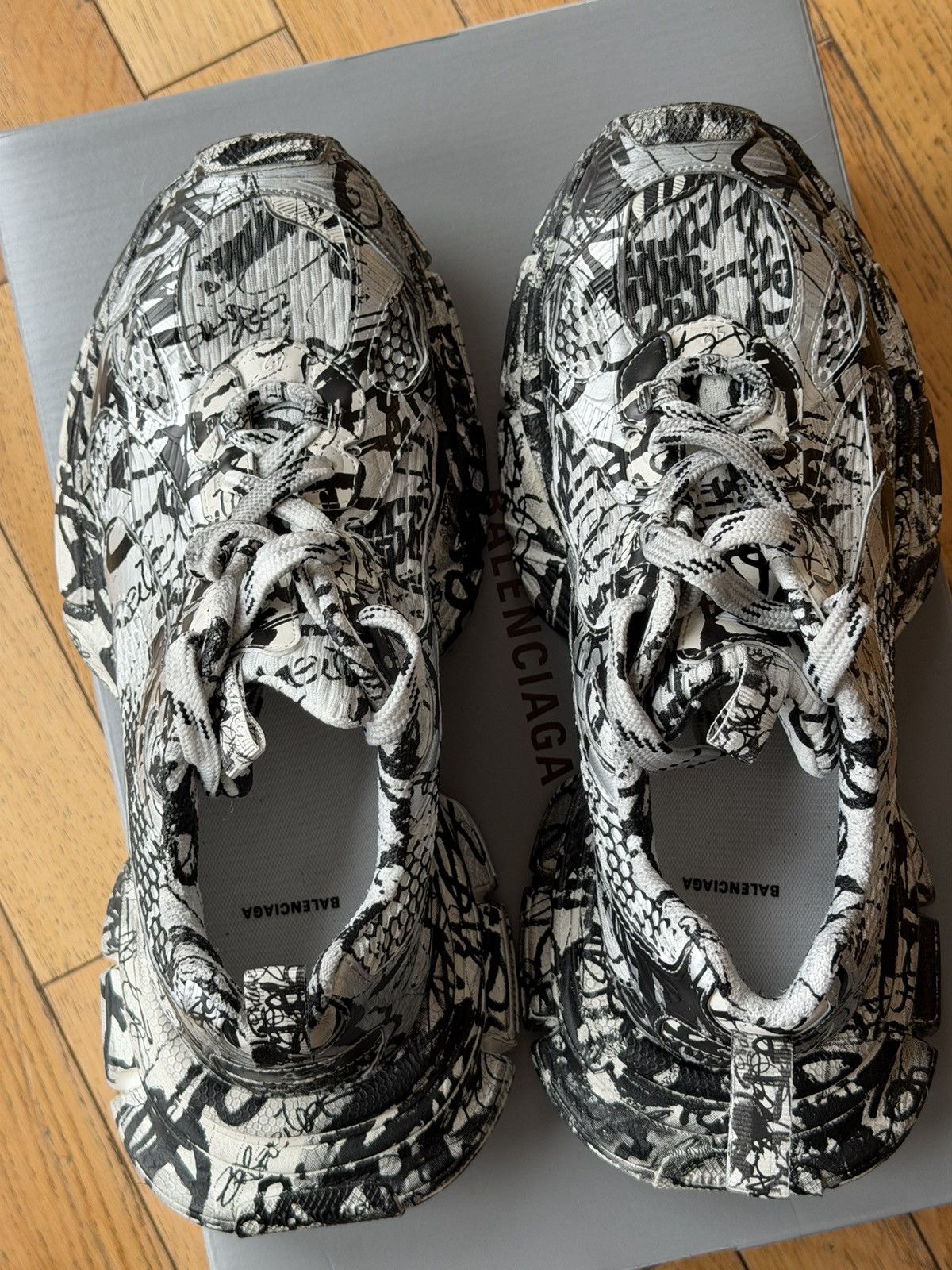 Balenciaga BALENCIAGA DEMNA SNEAKERS 3XL EXTREME GRAFFITI SIZE 42 Size US 8.5 / EU 41-42 - 20 Thumbnail