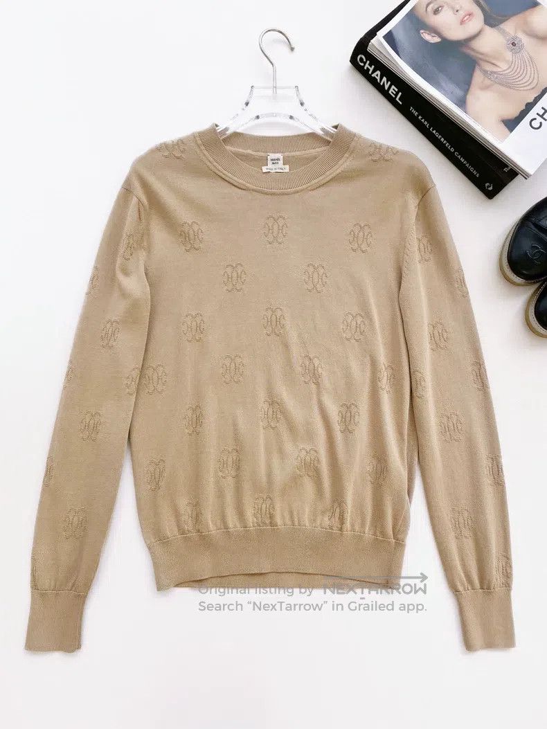 Hermes Hermes Camel Long Sleeve Underwear Top Size XXS / US 00 / IT 34 - 1 Thumbnail