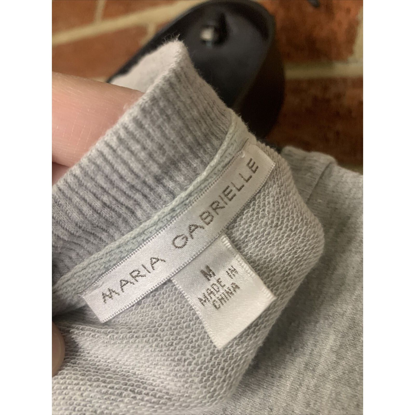 Other Maria Gabrielle Womens Pullover Sweatshirt Gray Lace Medium Size M / US 6-8 / IT 42-44 - 6 Thumbnail