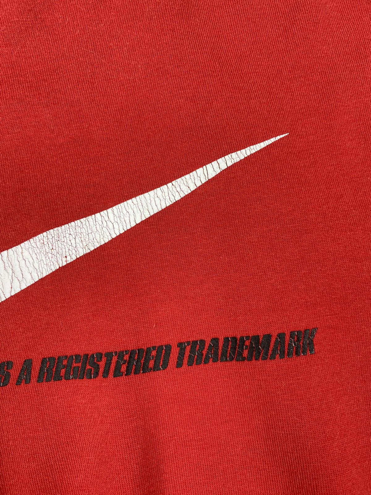 Nike × Vintage Vintage Nike Swoosh Drill T Shirt Size M Size US M / EU 48-50 / 2 - 7 Thumbnail