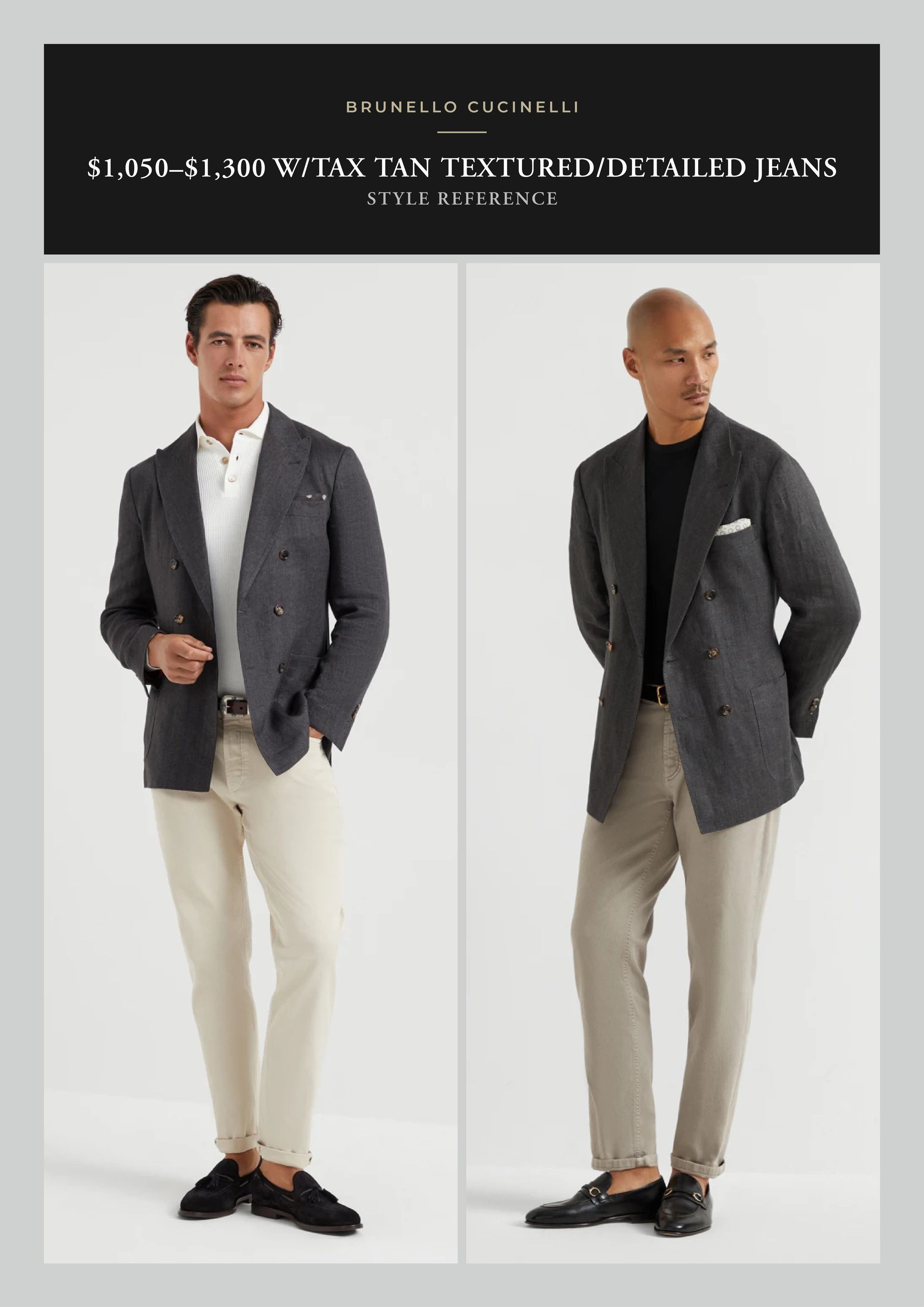 Brunello Cucinelli Best Dressed $1,050 BRUNELLO CUCINELLI Slim Fit Tan Jeans Size US 34 / EU 50 - 8 Thumbnail