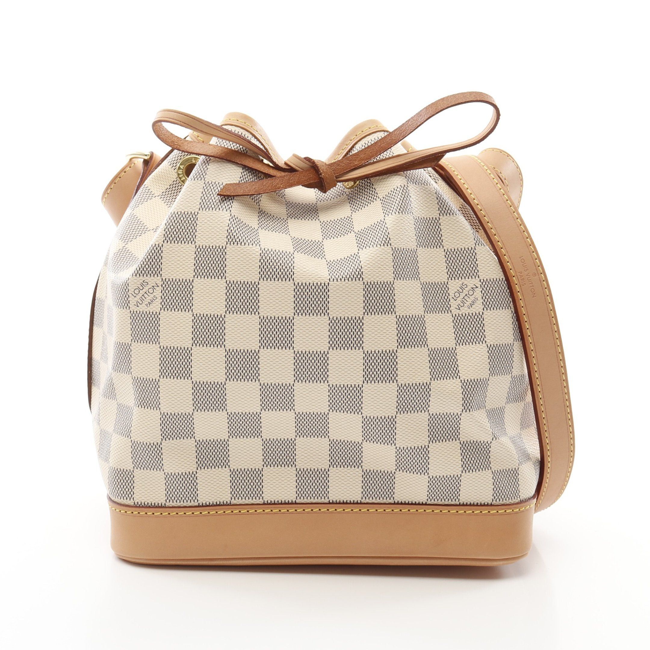 Louis Vuitton Louis Vuitton Noe Bb Damier Azur Shoulder Bag Leather White Size ONE SIZE - 1 Thumbnail
