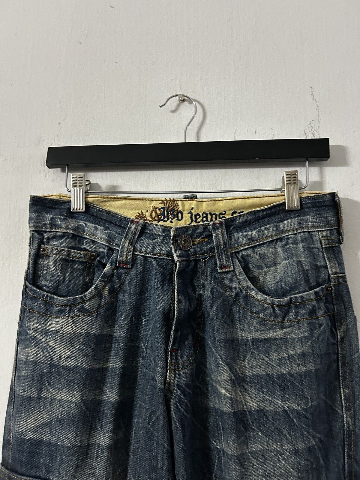 Japanese Brand 2000’s Japanese Brand dope clawmark faded cargo jeans Size US 29 - 5 Thumbnail