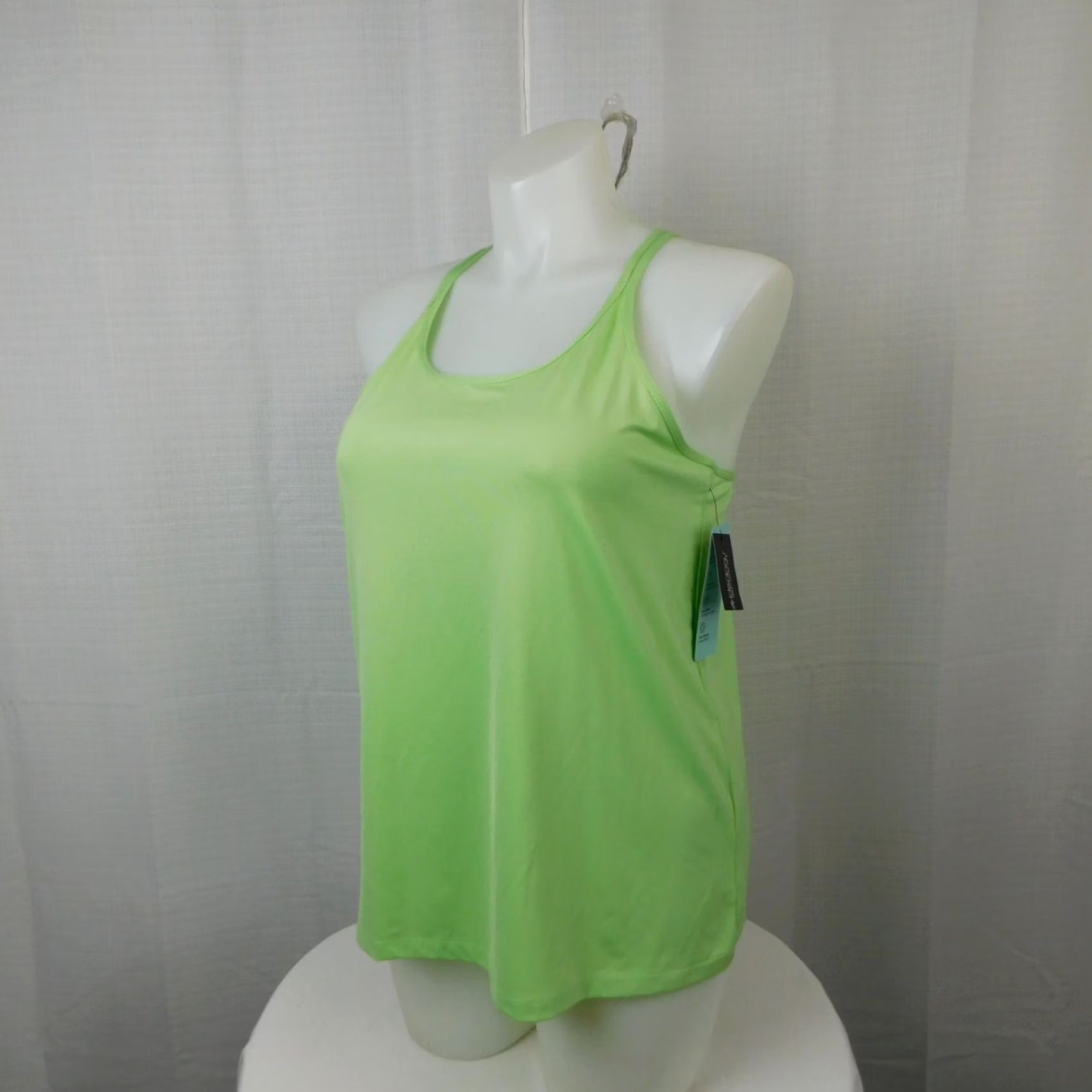 Vintage Ideology Tank - Strappy Back Scoop Neck 2XL Green, Pistachio, Polyester Blend, Casual Sleeveless Shirt Women, Regular Fit, Yoga/ Gym & Training Size XXL / US 16-18 / IT 52-54 - 5 Thumbnail