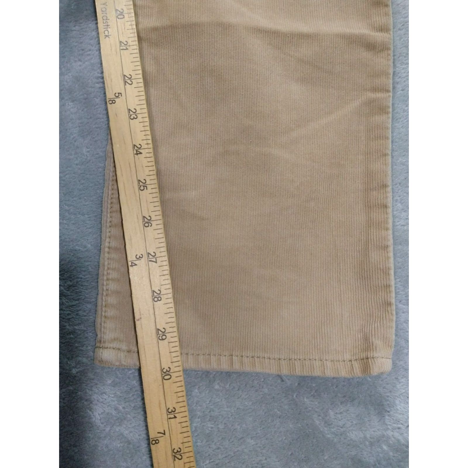 Gap Gap 1969 Pants Mens 32x32 Beige Corduroy Straight Regular Fit 5-Pocket Mid Rise Casual Shirts? Size US 32 / EU 48 - 5 Thumbnail