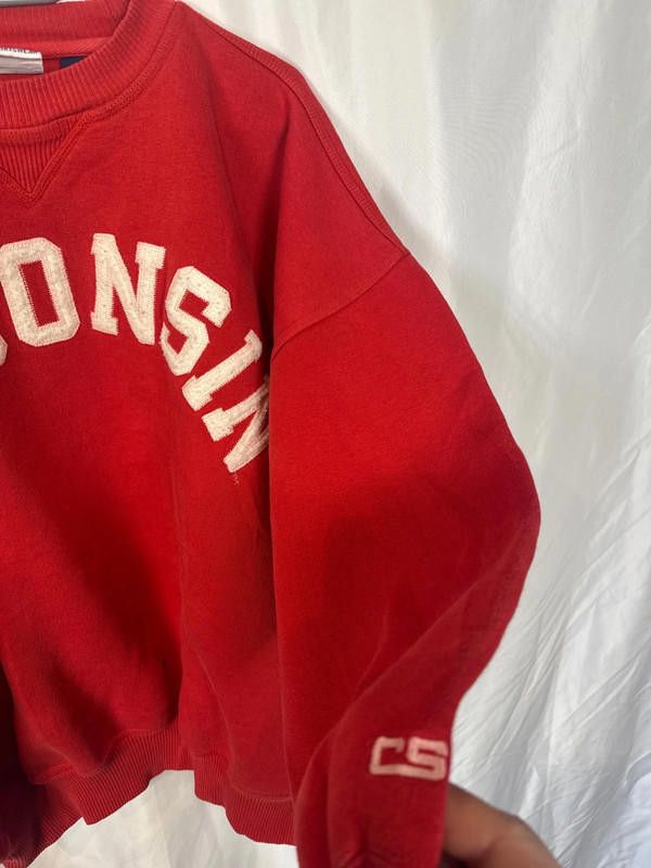 Designer Vintage Wisconsin Sweatshirt Size US XL / EU 56 / 4 - 4 Thumbnail