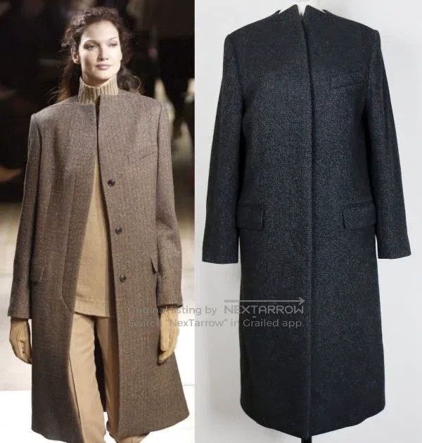 Other Hermes Showpiece wool and cashmere tweed coat Size XXS / US 00 / IT 34 - 1 Thumbnail