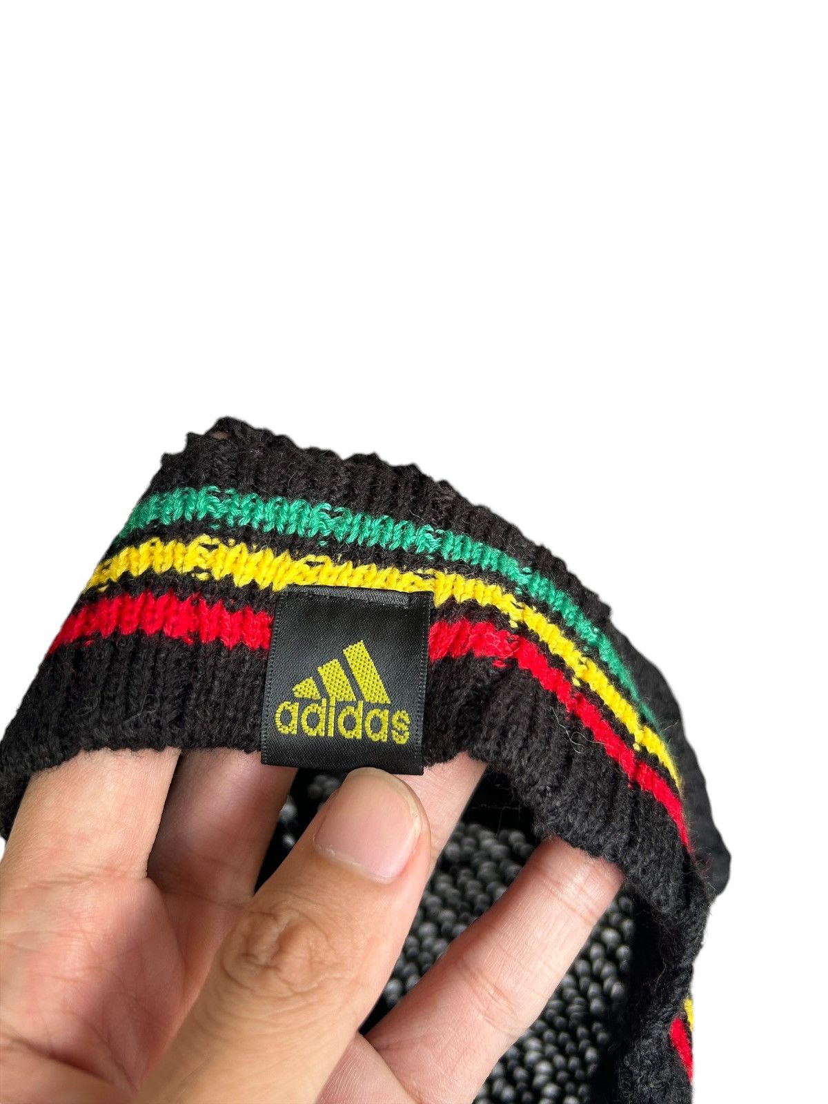 Japanese Brand × Kapital × Vintage Rare Vintage Adidas Rasta Knitted Beanie Hats Size ONE SIZE - 6 Thumbnail