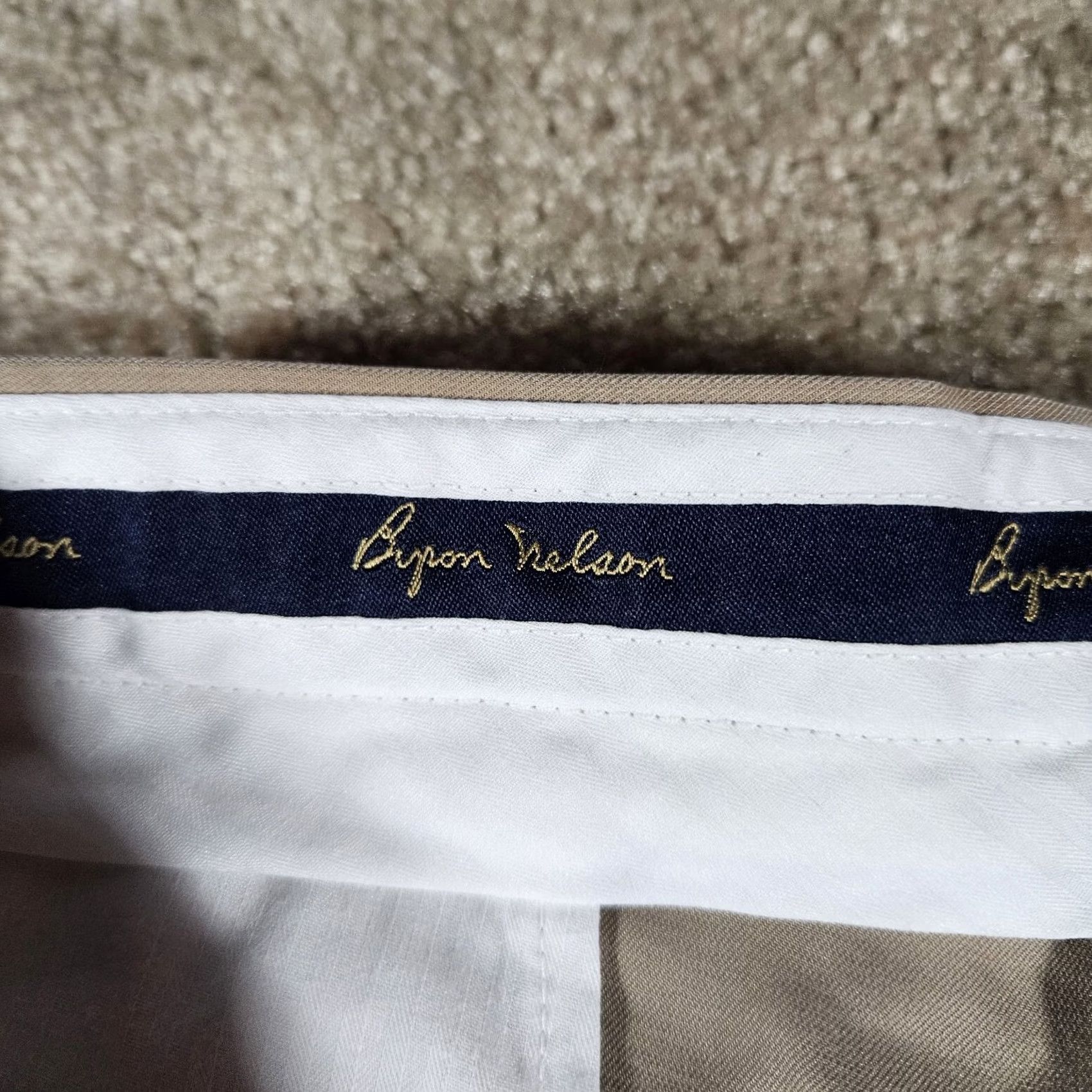 Vintage Byron Nelson Beige Mens Chino Shorts Size 40 Stretch Casual Travel Formal Size US 40 / EU 56 - 4 Thumbnail