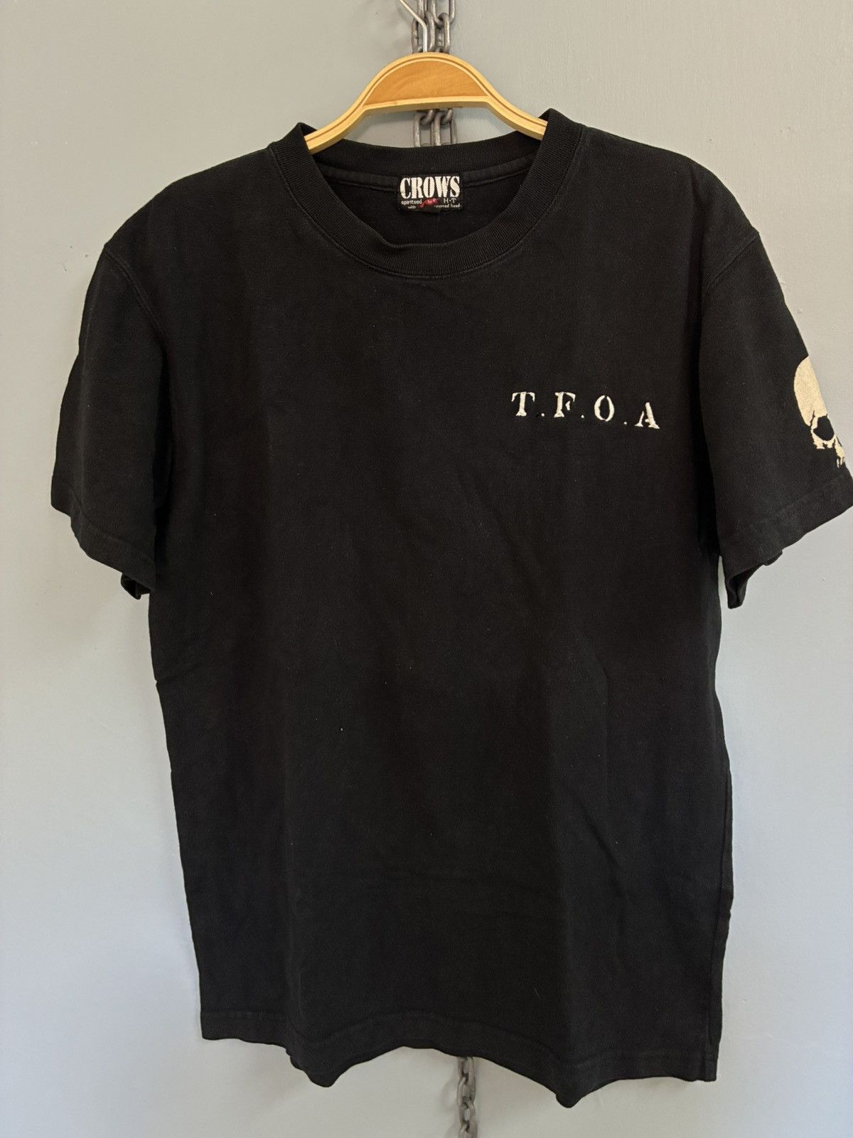 Japanese Brand Crows T.F.O.A skull head t shirt Size US M / EU 48-50 / 2 - 4 Thumbnail