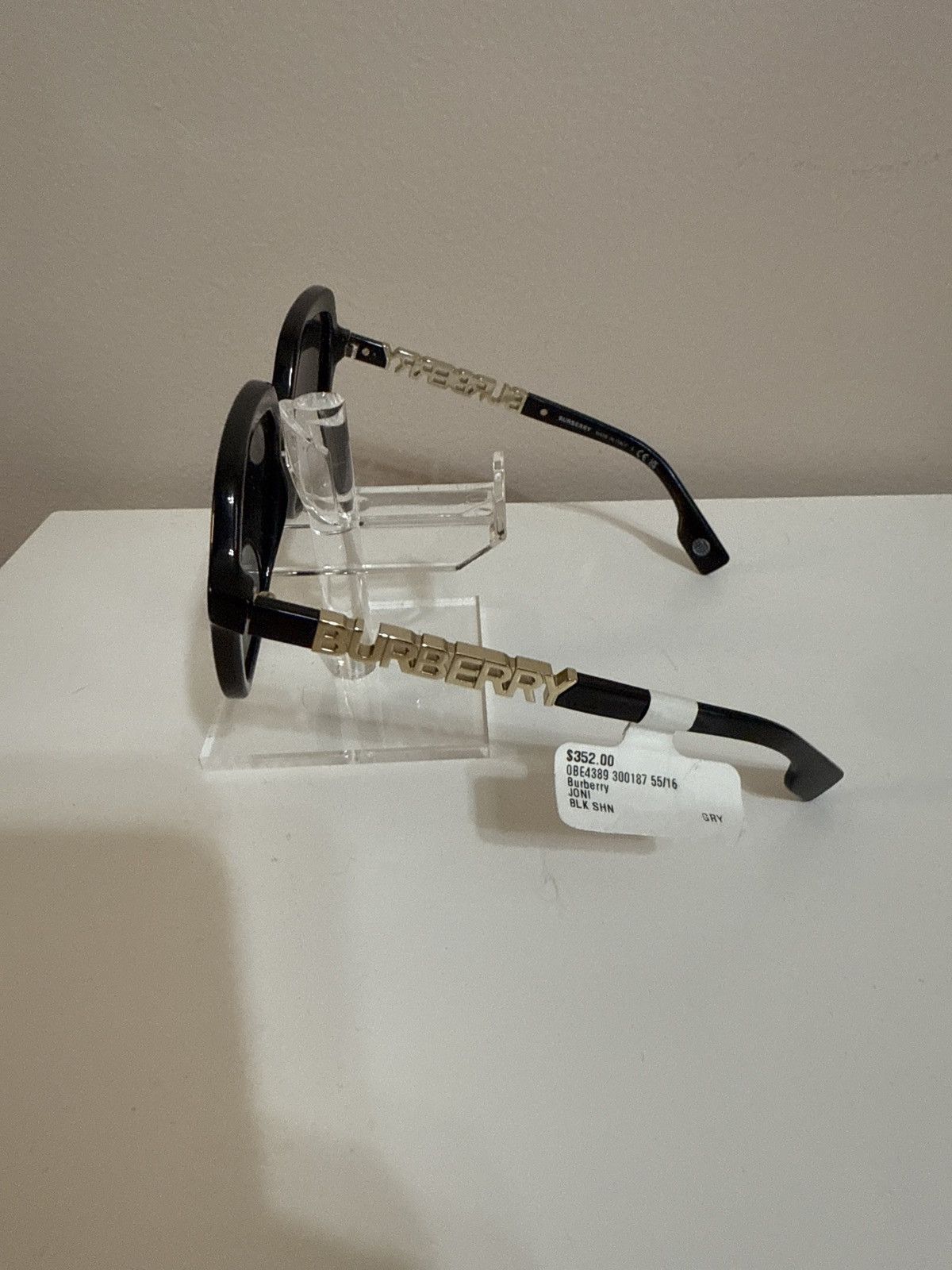 Burberry Burberry BE4389 Joni Sunglasses - Black Size ONE SIZE - 5 Thumbnail