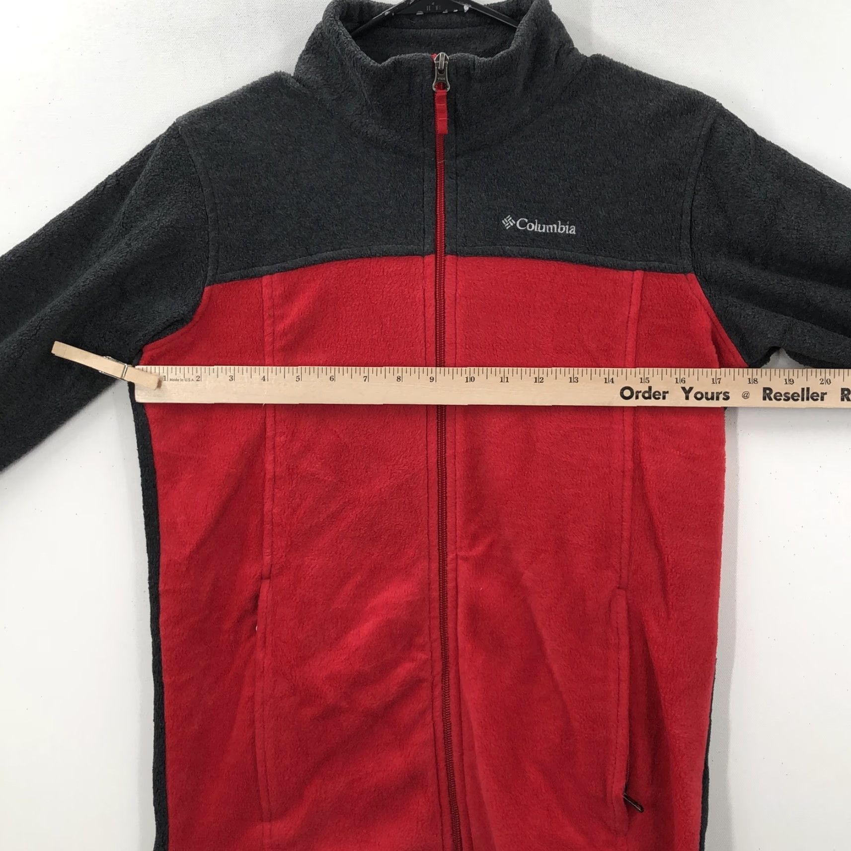 Vintage Columbia Jacket Women Red Gray Long Sleeve Zip Pocket Zipper Pocket Zip Coat Winter Fall Regular L Size Large Size L / US 10 / IT 46 - 2 Thumbnail
