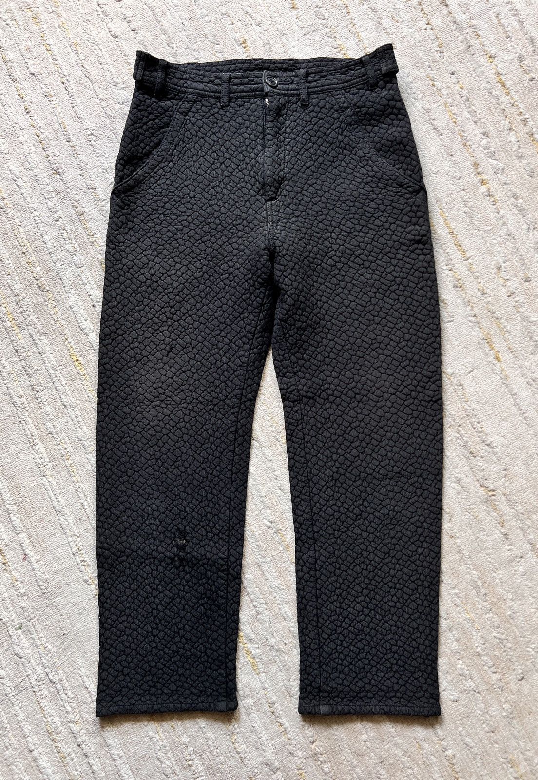 Comme des Garcons Jacquard Snake Scales Pattern Pants