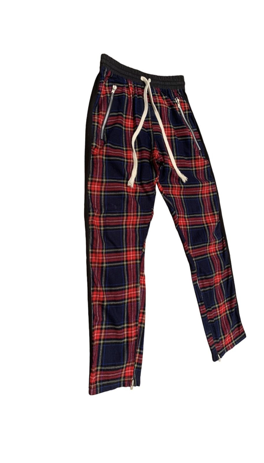 Japanese Brand CRAY TOKYO Red Tartan (riri Zipper) Jogger Pants Size US 32 / EU 48 - 2 Thumbnail