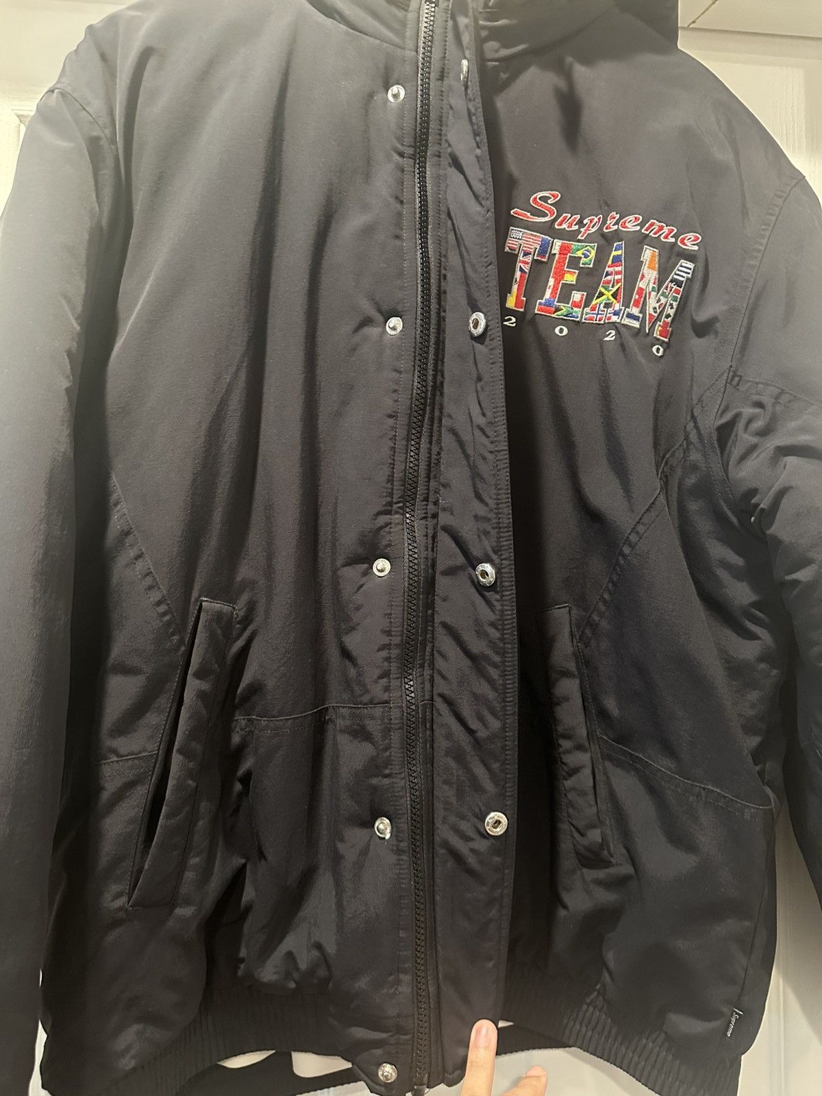 Supreme 2020 Supreme Team Hooded Puffy Jacket Size US L / EU 52-54 / 3 - 3 Thumbnail