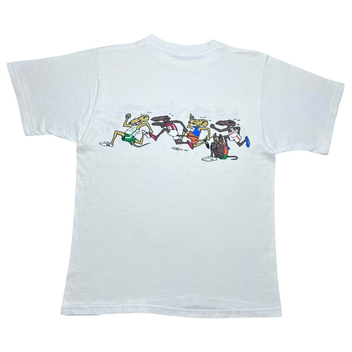 Other Vtg 1971 Rat Race Smoking Weed Crazy Shirts Hawaii T-Shirt Size US L / EU 52-54 / 3 - 2 Thumbnail