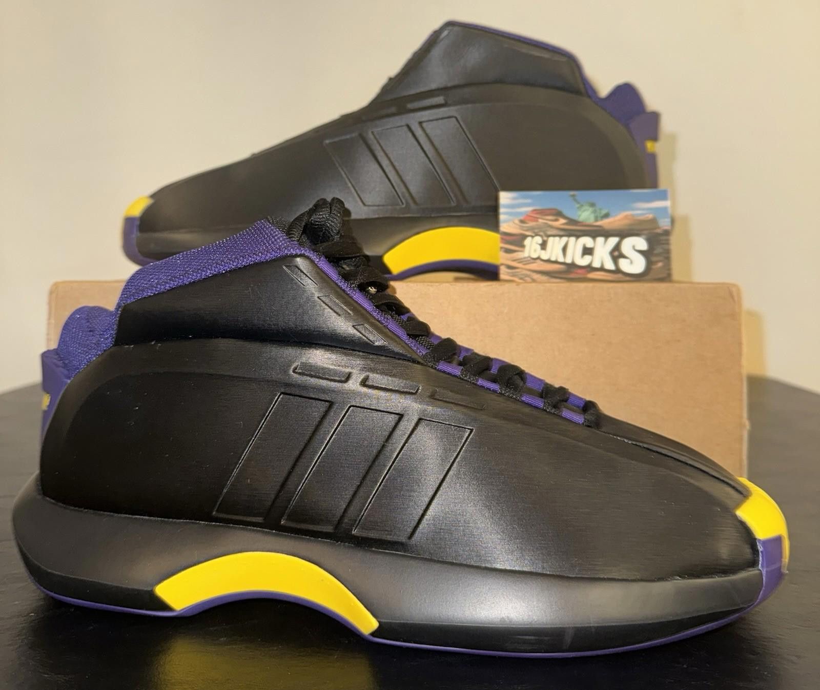 Adidas Adidas Crazy 1 Lakers Away 2023 Size 11 Mens Purple Black Size US 11 / EU 44 - 1 Thumbnail