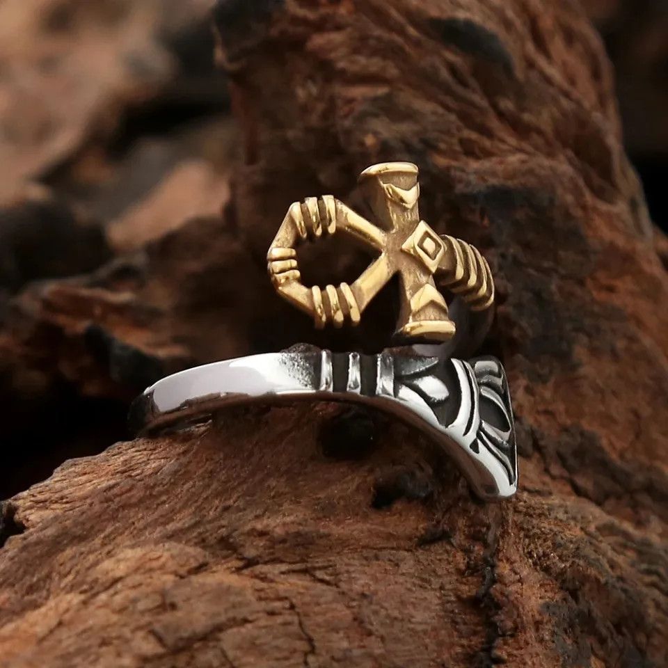 Japanese Brand × Jewelry × Vintage Egyptian Anka Cross Ring Size ONE SIZE - 3 Thumbnail