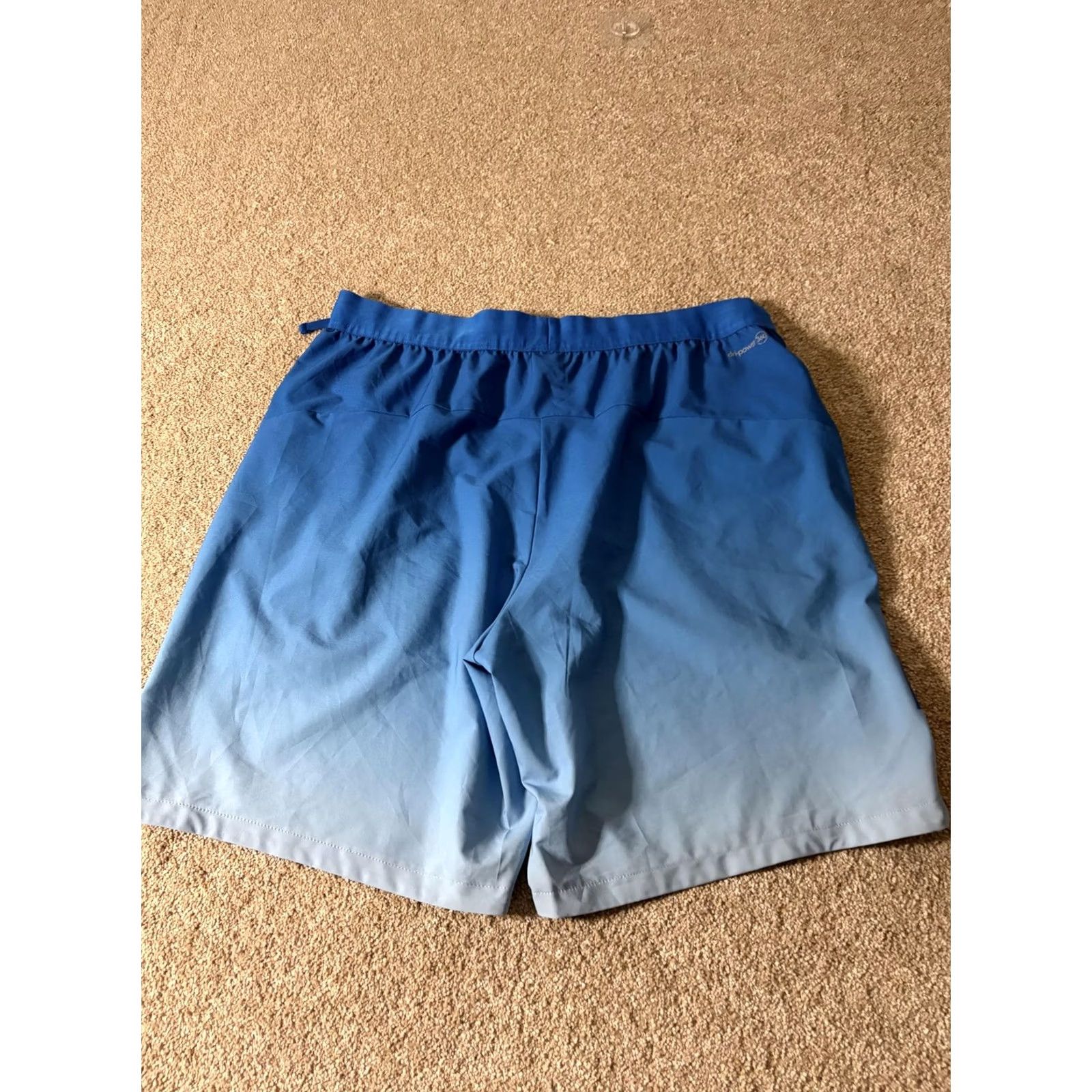 Vintage Russell Mens Large Blue Ombre Dri-Power 360 8" Running Gym Training Shorts Size US 33 - 6 Thumbnail
