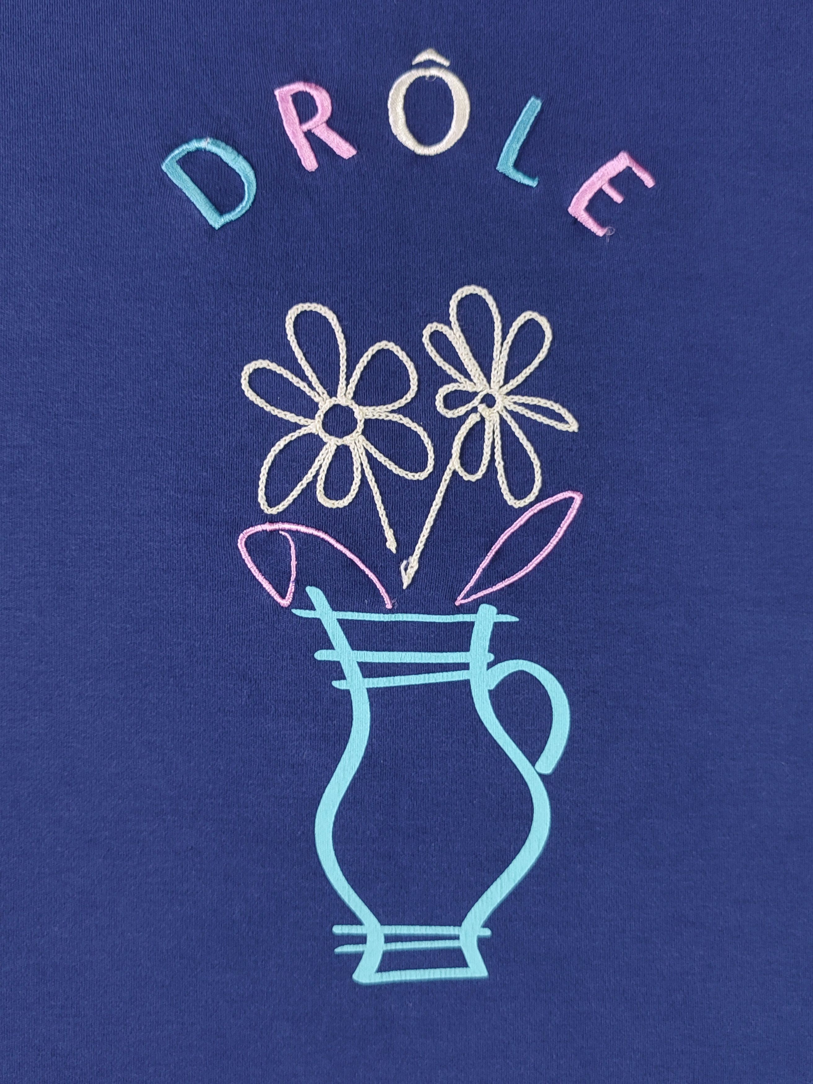 Drole De Monsieur Drole de Monsieur Flower Pot Embroidered T-shirt Size US M / EU 48-50 / 2 - 4 Thumbnail