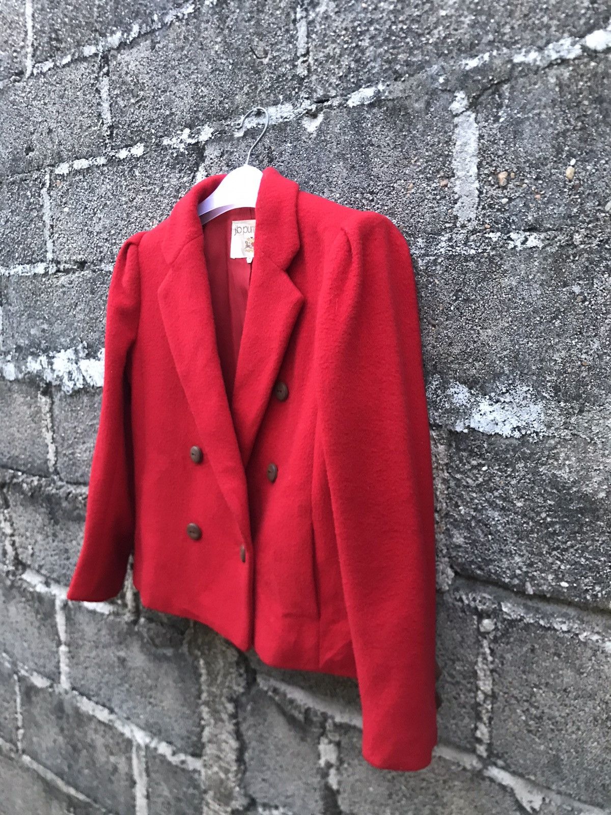 Designer × Japanese Brand × Vintage ⚡️Vintage J.b Pumpkin Wool Double Breasted Cropped Coat Size S / US 4 / IT 40 - 3 Thumbnail