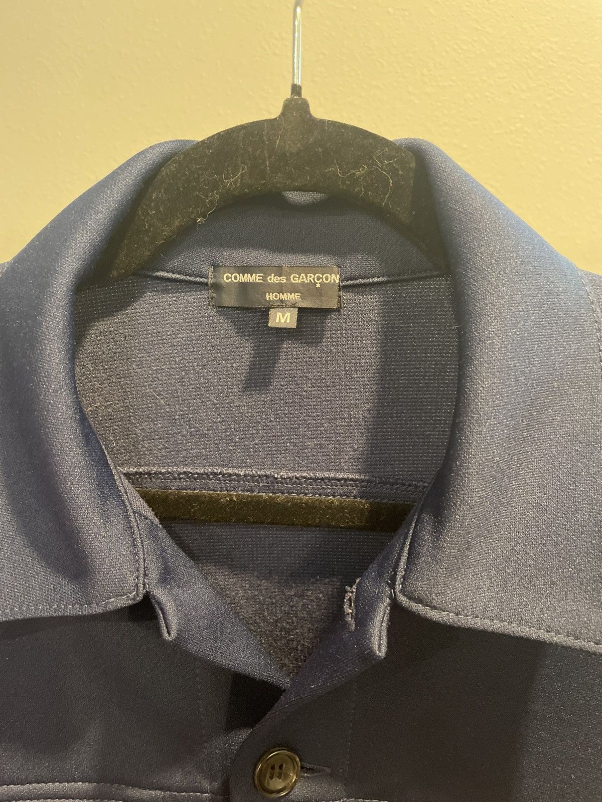 Comme des Garcons Homme AW03 Comme Des Garçon Homme Navy Trucker Jacket👕 *Very RARE* Size US M / EU 48-50 / 2 - 3 Thumbnail