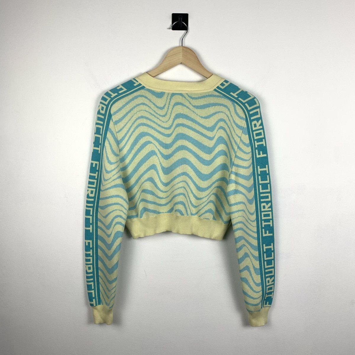 Fiorucci Designer Fiorucci Knit Crop Cardigan Long Sleeve Size L Y2K Size L / US 10 / IT 46 - 7 Thumbnail