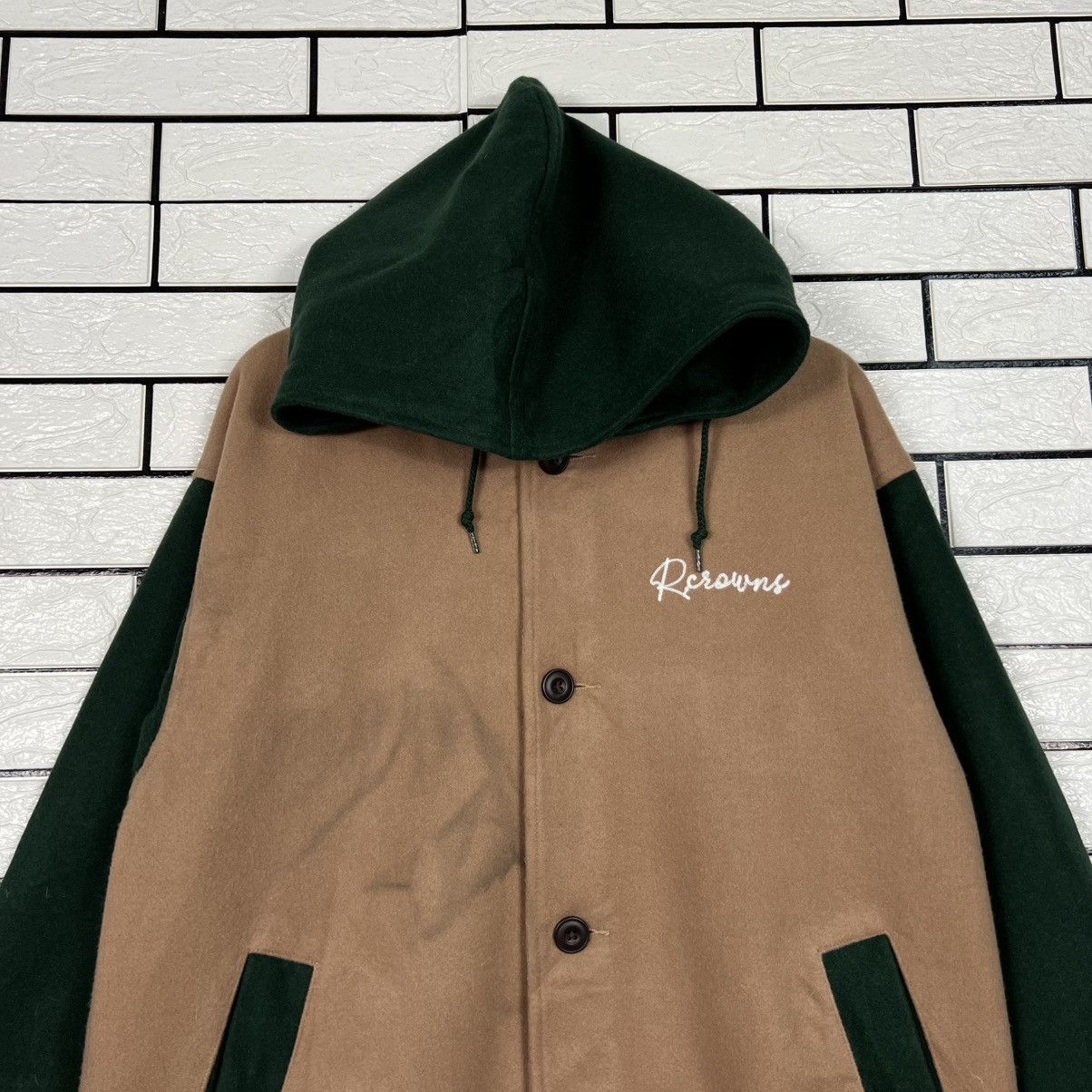 Japanese Brand RODEO CROWNS Big Logo Hooded Long Coat #4142-C189 Size US L / EU 52-54 / 3 - 5 Thumbnail