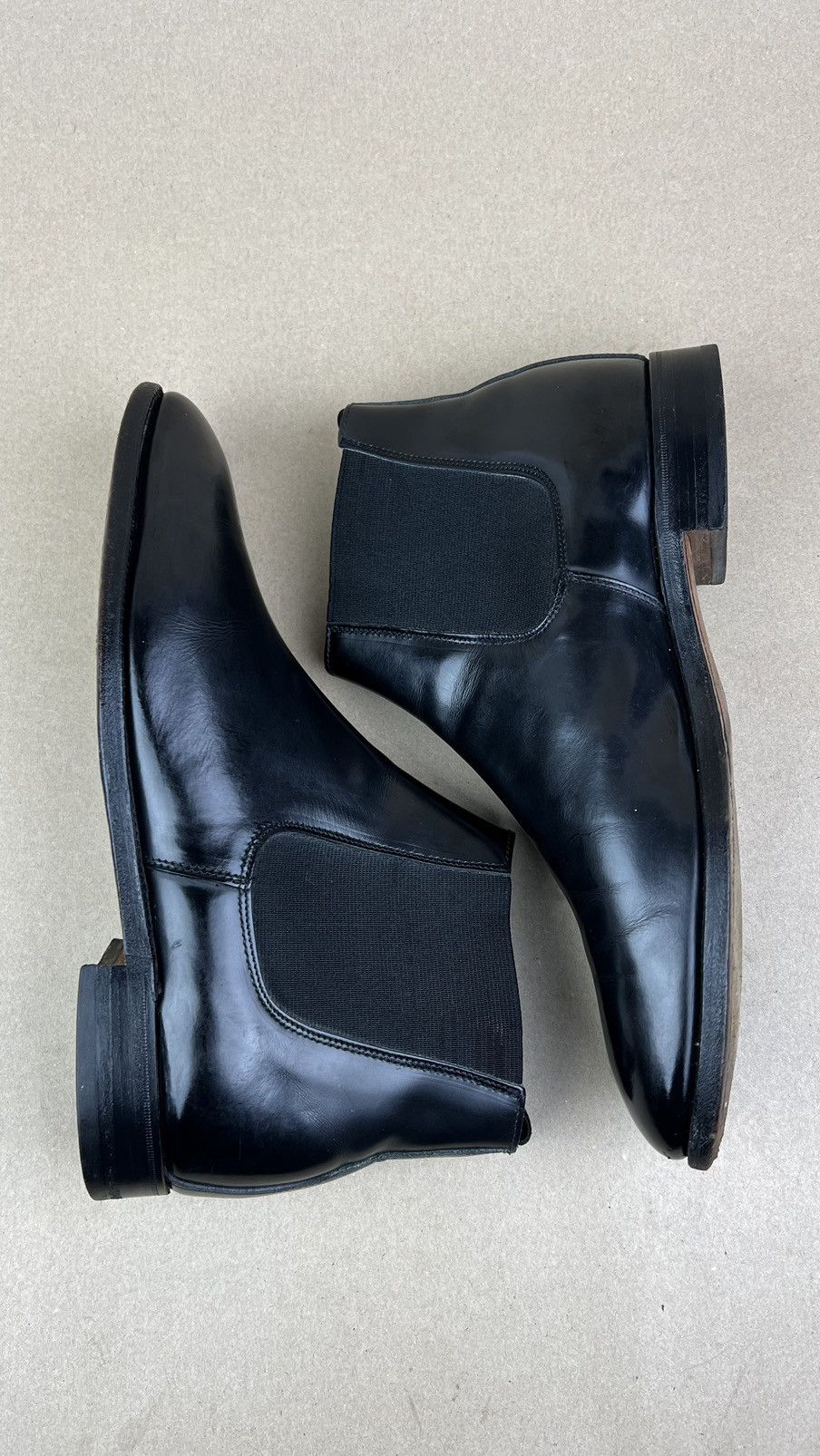 Alfred Sargent Alfred Sargent x Shiptov Boots Leather Chelsea Shoes Black Size US 10 / EU 43 - 6 Thumbnail