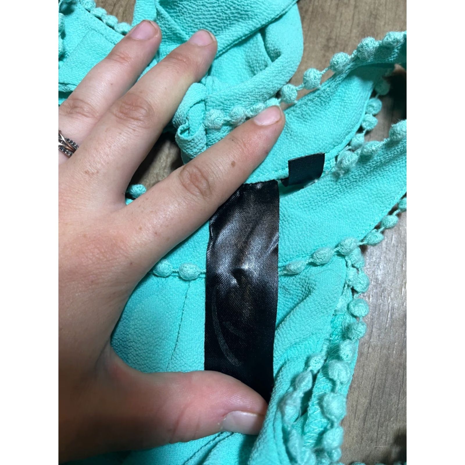 Vintage Romper Womens M Blue Teal Body Suit one-Piece Sleeveless Solid Medium M Women Size 32" / US 10 / IT 46 - 4 Thumbnail