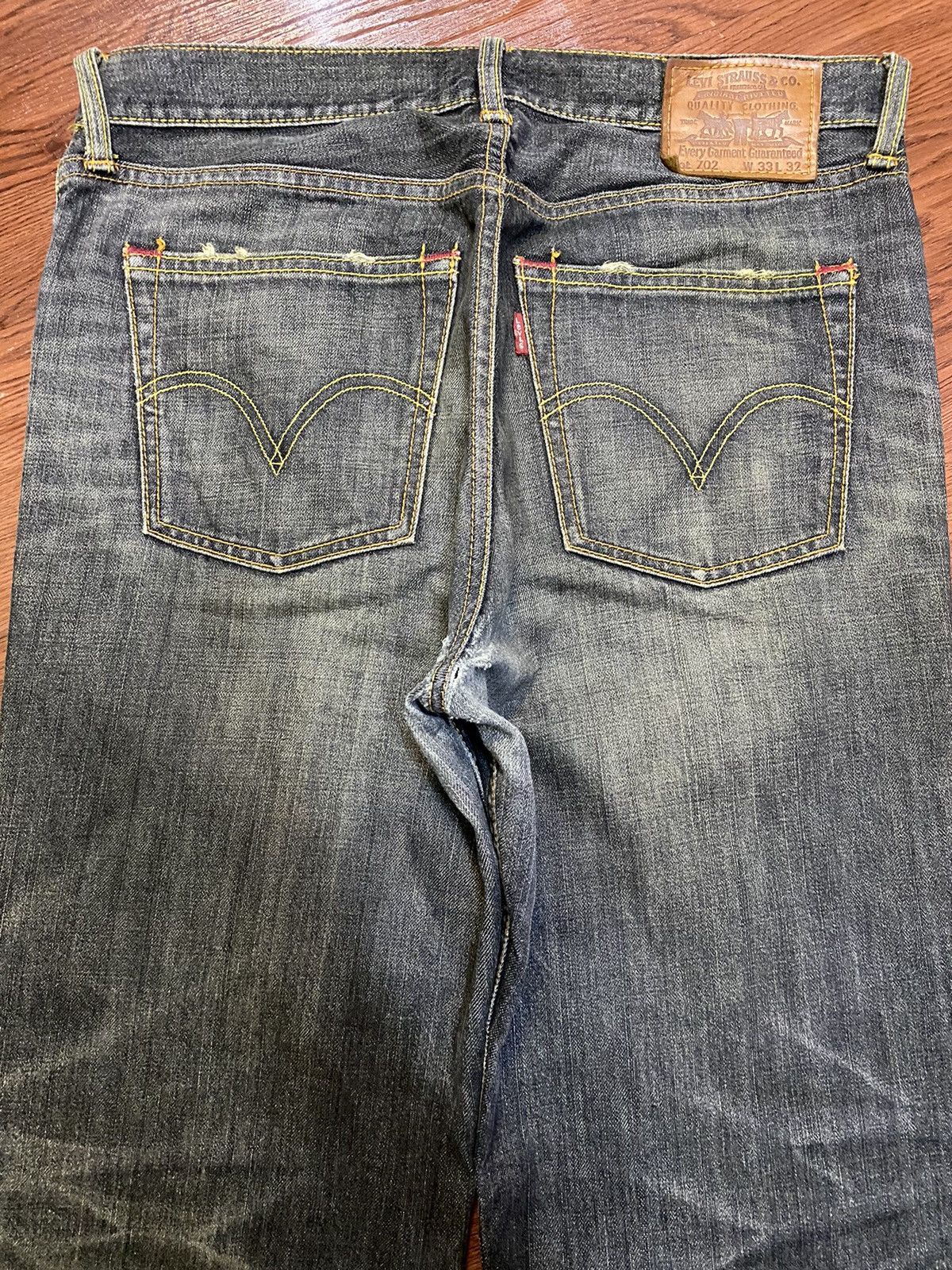 Levi's Vintage Levis702 90s Black Denim Baggy Style Jeans Size US 36 / EU 52 - 4 Thumbnail