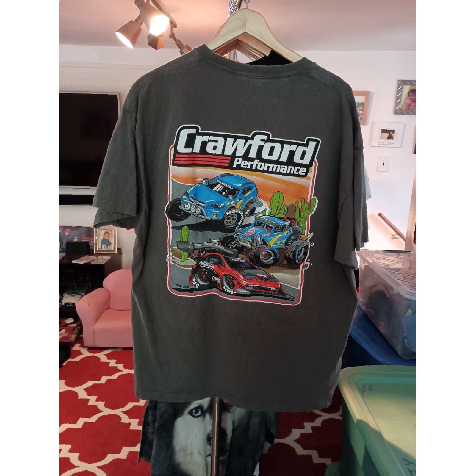 Vintage VINTAGE Crawford Performance T-shirt 2XL Men Gray Subaru Rally Cross Cars T-Shirt Size US XXL / EU 58 / 5 - 3 Thumbnail