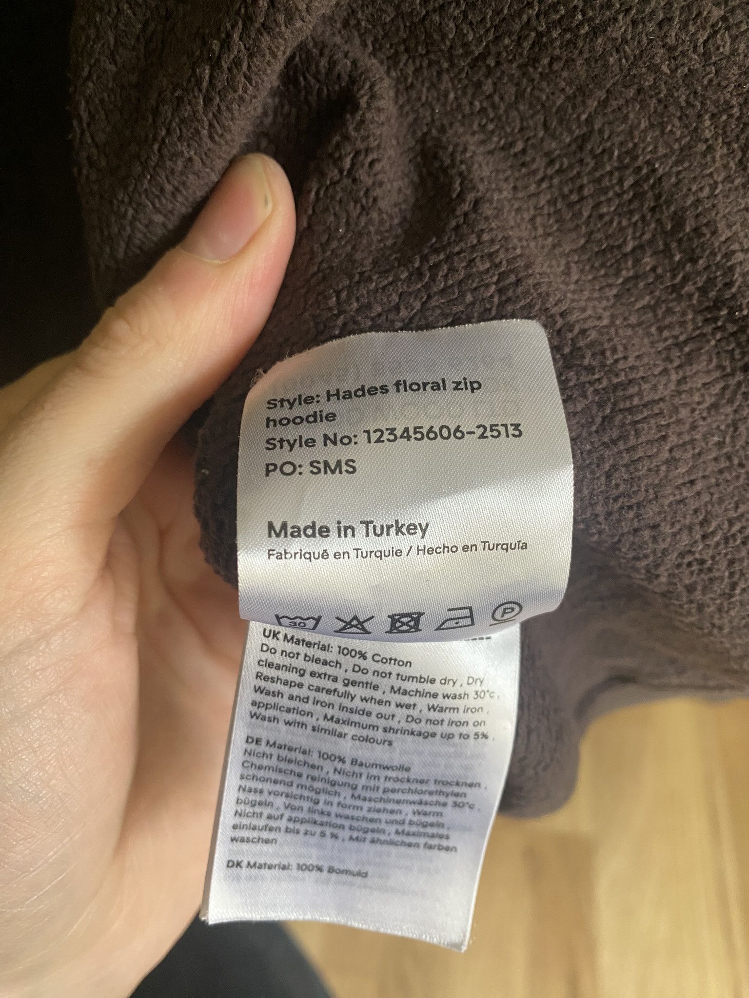 Acne Studios $340 - Hades Floral Zip - Dark Coffee Size US M / EU 48-50 / 2 - 9 Thumbnail