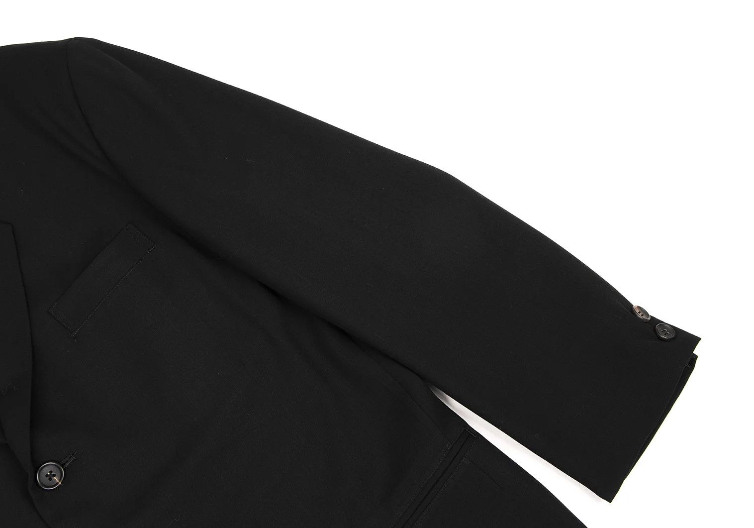 Yohji Yamamoto Yohji Yamamoto Wool Gabardine Blazer Black M Size US M / EU 48-50 / 2 - 6 Thumbnail